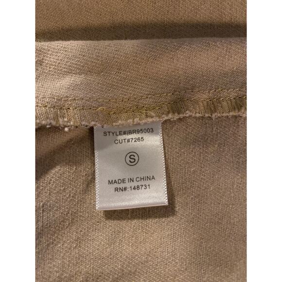 Blue Blush Leopard Print Denim Overall Romper Short Overalls  Size Small - Picture 8 of 9